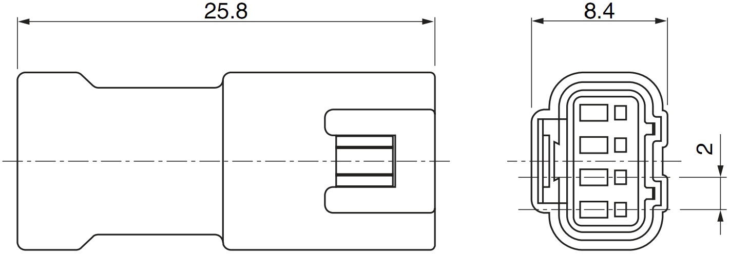 מחבר קונקטור JST JWPF 04T-JWPF-VSLE-S